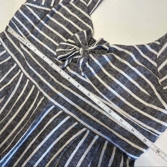 Abound Striped Tie Front Linen Blend Jumpsuit - Picture 12 of 14